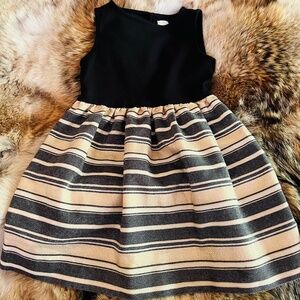 J. Crew Crewcuts black and gold party dress size 5